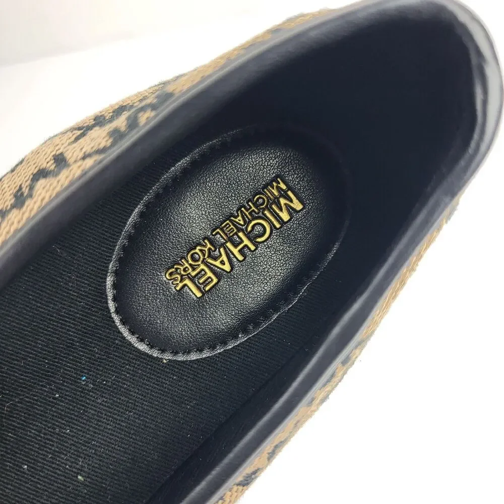 MICHAEL KORS Lenny Logo Jacquard Slip-On Espadrille Size 7M